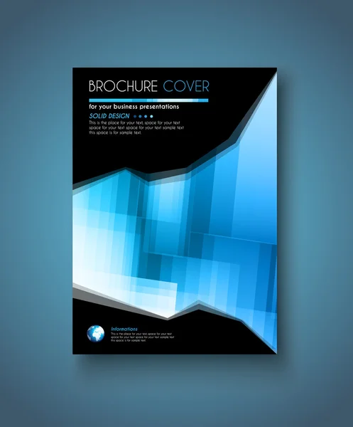 Modèle de brochure pour Business Flyer Cove — Image vectorielle