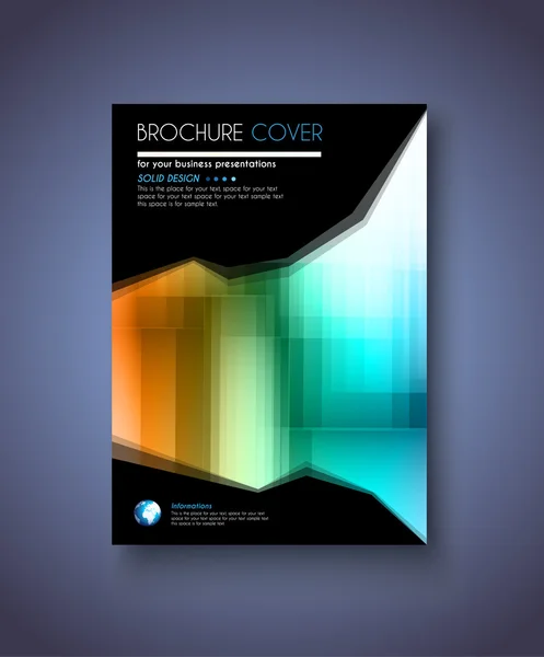 Modèle de brochure pour Business Flyer Cove — Image vectorielle