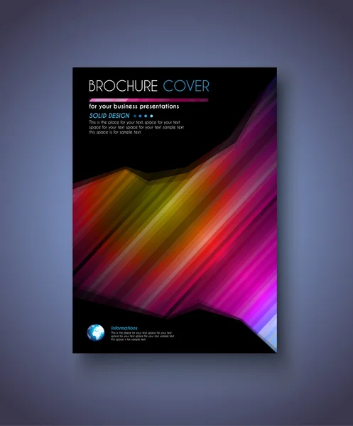 Modèle de brochure pour Business Flyer Cove — Image vectorielle