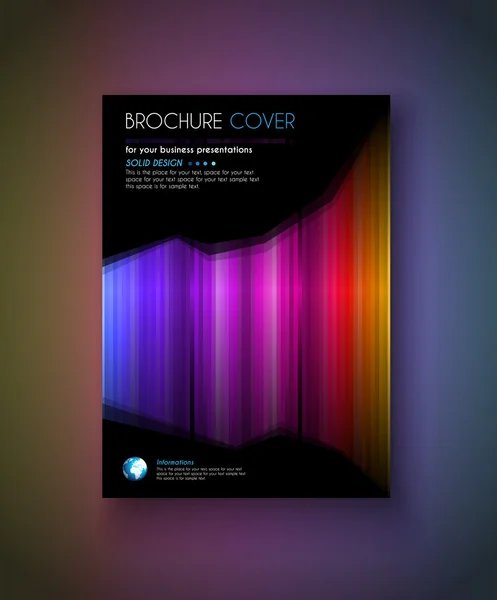 Modèle de brochure pour Business Flyer Cove — Image vectorielle