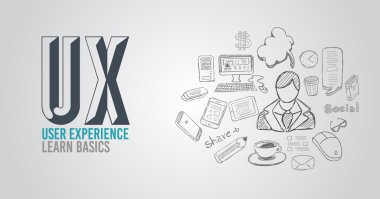 UX kullanıcı deneyimi arka plan kavramı