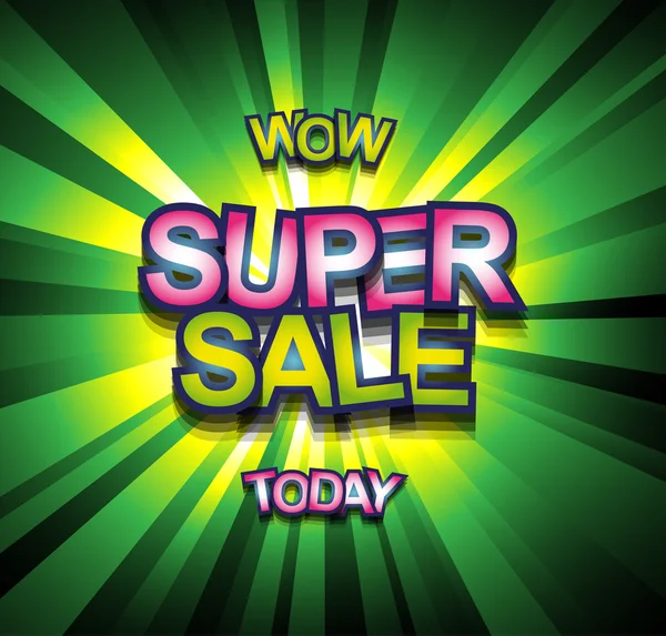 Super Sale Today background — Stok Vektör