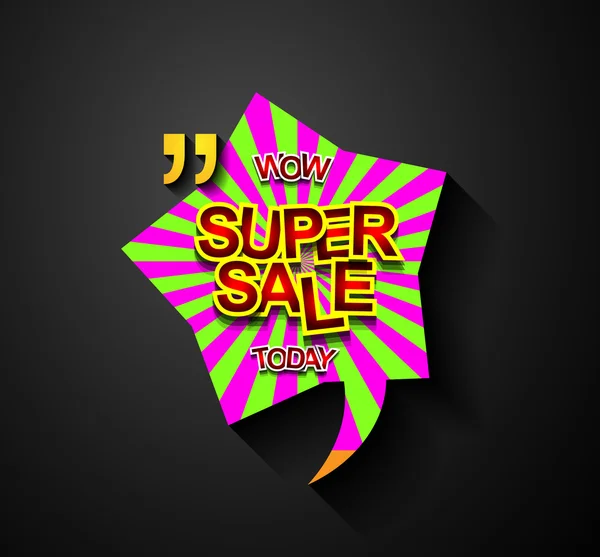 Super Sale Today background — Stock Vector