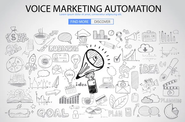 Voice Marketing concept — Stockový vektor