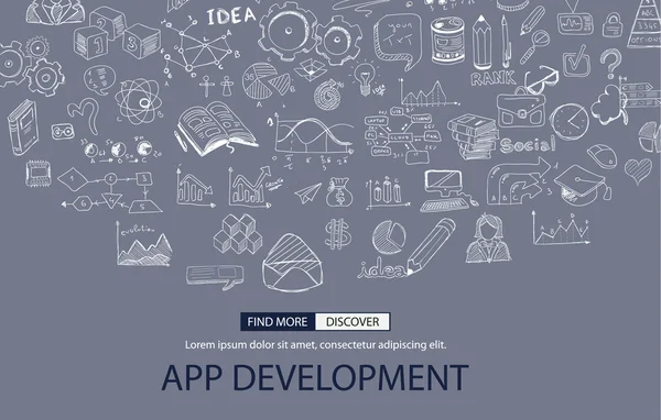 App Development Concept — Stock Vector