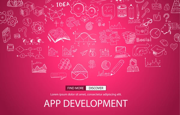 Concept de développement d'applications — Image vectorielle