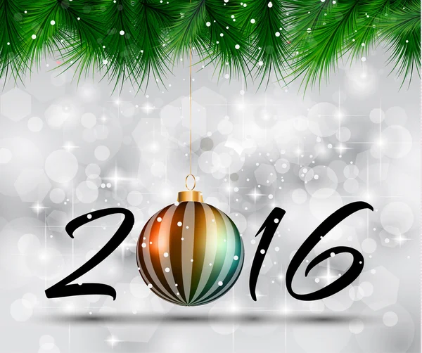 2016 glad Nyåren bakgrund — Stock vektor