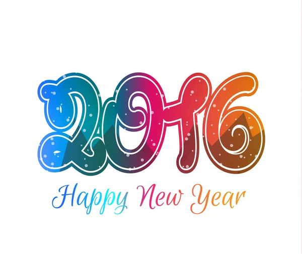 2016 Feliz Año Nuevo fondo — Vector de stock