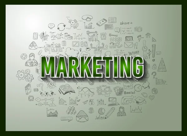 Succès commercial et stratégie de marketing concept — Image vectorielle