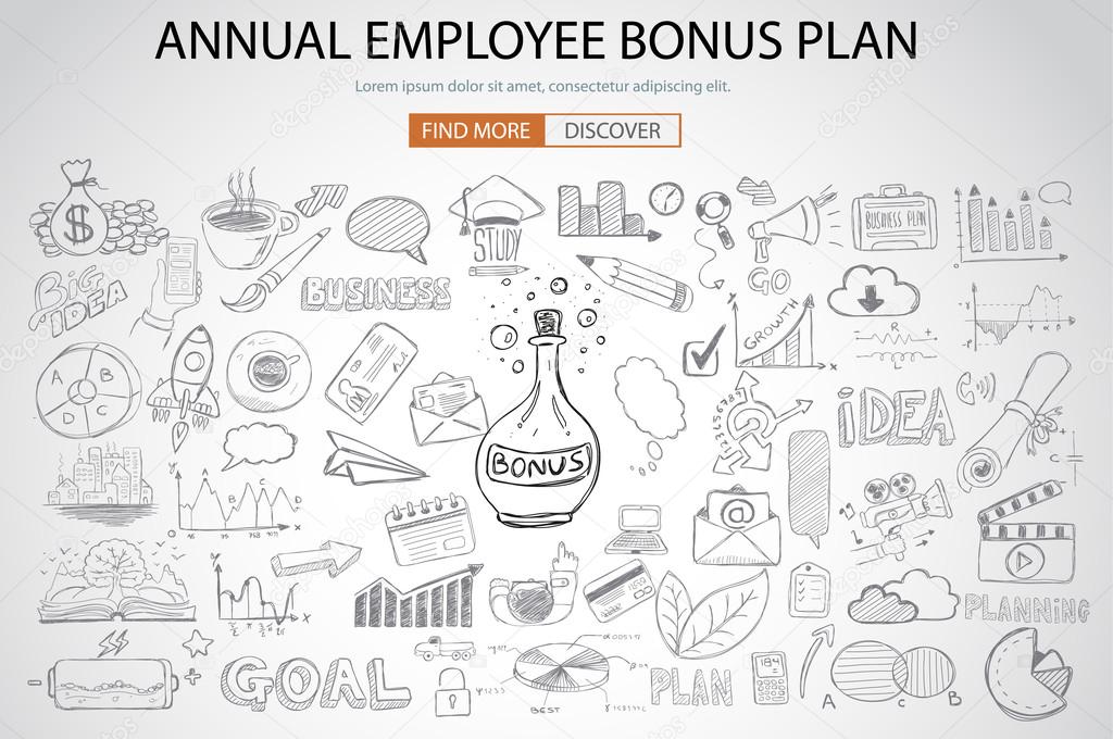 Employee Bonus Benefit Plan concept