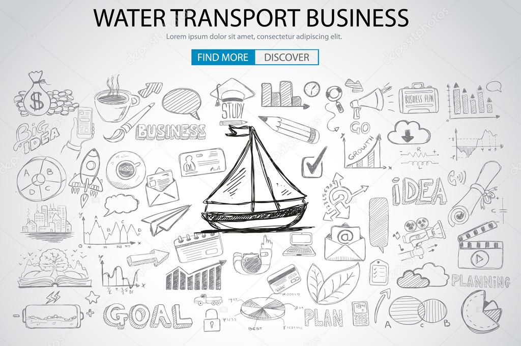 Water Transport Business Concept