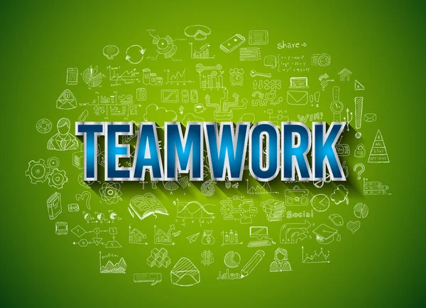 Teamwork-Geschäftskonzept — Stockvektor