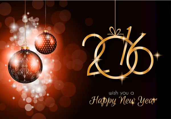 2016 Happy New Year and Merry Christmas  Background — Stock vektor