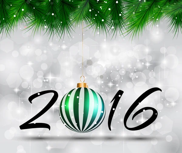 2016 Happy New Year and Merry Christmas  Background — 图库矢量图片