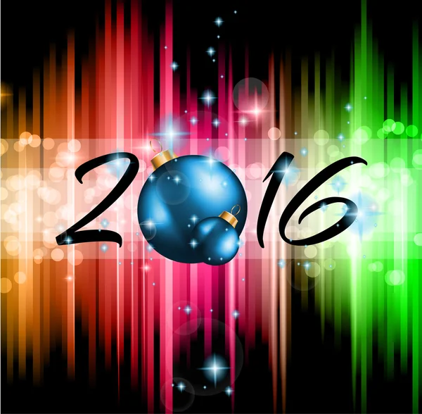2016 Happy New Year and Merry Christmas  Background — Stock vektor