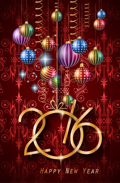 2016 Happy New Year and Merry Christmas  Background — Διανυσματικό Αρχείο