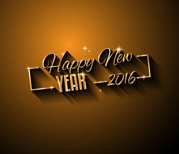 2016 glad Nyåren bakgrund — Stock vektor