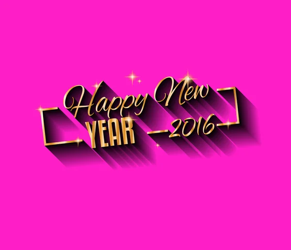 Pozadí šťastný nový rok 2016 — Stockový vektor