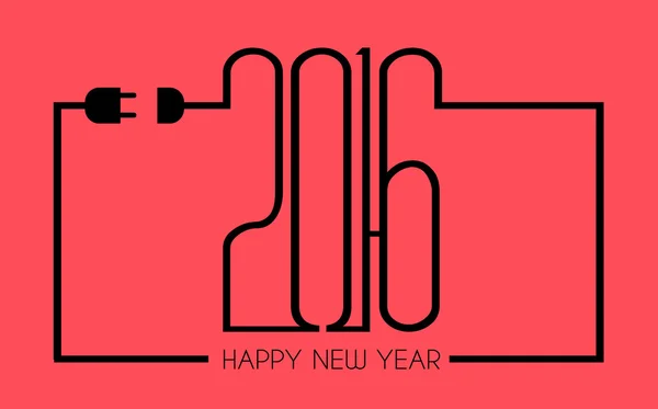 2016 Bonne année arrière-plan — Image vectorielle