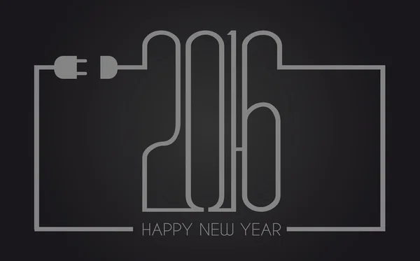 Pozadí šťastný nový rok 2016 — Stockový vektor