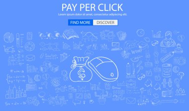 Pay Per Click concept clipart