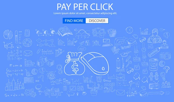 Pay Per Click concept — Stock Vector