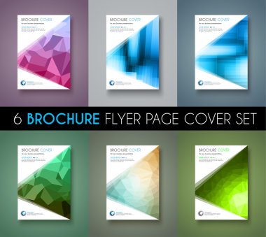 Set of 6 Brochure template
