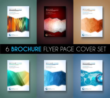 Set of 6 Brochure template