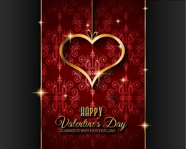 Vintage Valentines Day — Stock Vector