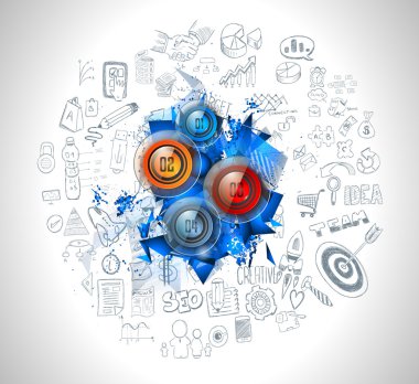 Infographic düzeni şablonu