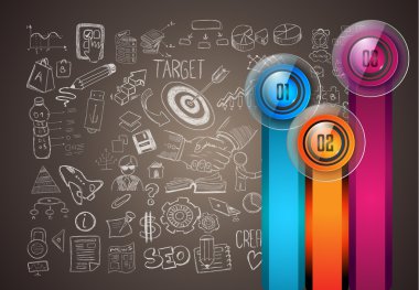 Temiz Infographic düzeni şablonu