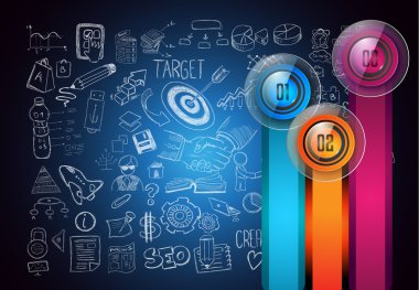 Temiz Infographic düzeni şablonu