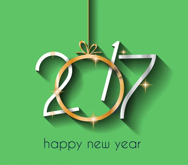 2017 Happy New Year Background — Stock Vector