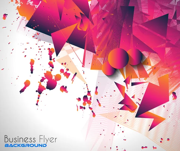 Abstract Background with Shapes Explosion — Stock Vector