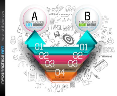 Infographic düzeni şablonu verilerini temizle