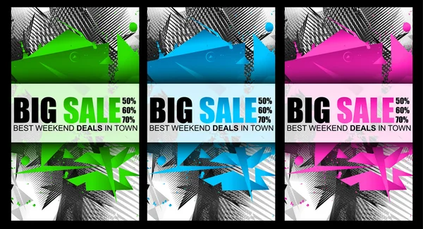 Big Sale in time web banner — Stock Vector