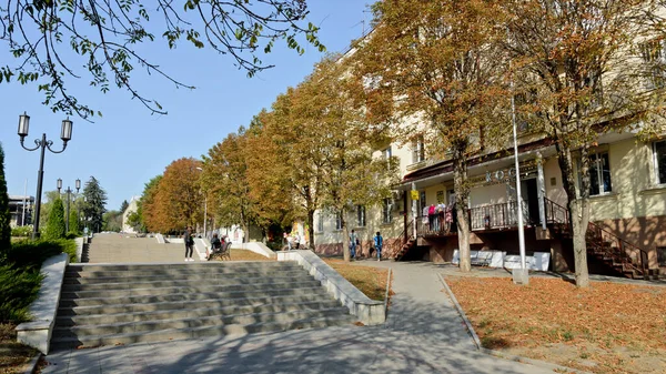 Pyatigorsk Rusya Ekim 2020 Kraynego Caddesi — Stok fotoğraf