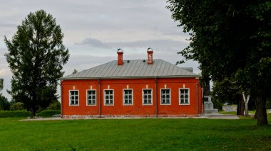 Semyonovskoe Köyü, Rusya - 25 Ağustos 2021: Müze L.N. Tolstoy