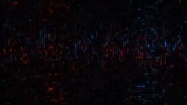 hızlı hareket eden kırmızı ve mavi ışık çizgileri koyu arkaplanda