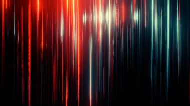 hareket eden kırmızı ve yeşil ışık çizgileri, 3D animasyon