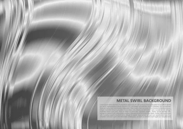 Abstraktes Metallgrau Silberfarbene Vektorhintergrundvorlage — Stockvektor