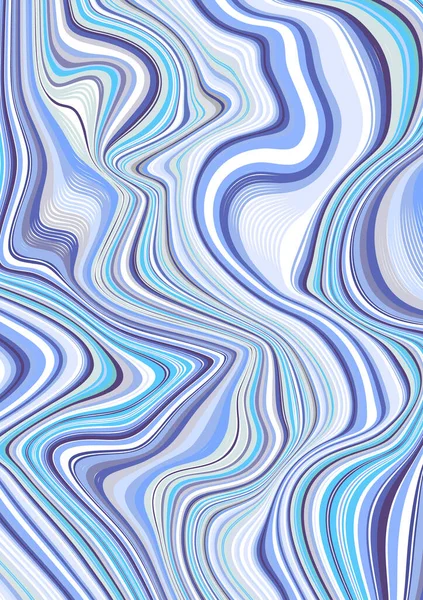 Цветной Вихревой Мрамор Векторный Фон Чернильной Волны Бледно Голубого Цвета — стоковый вектор