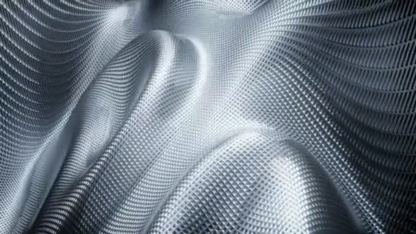 Metalen Textuur Mesh Bewegende Animatie — Stockvideo