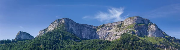 Panoramic View Schafberg Mountain Blue Sky Austria Alp Landscape — Stock Photo, Image