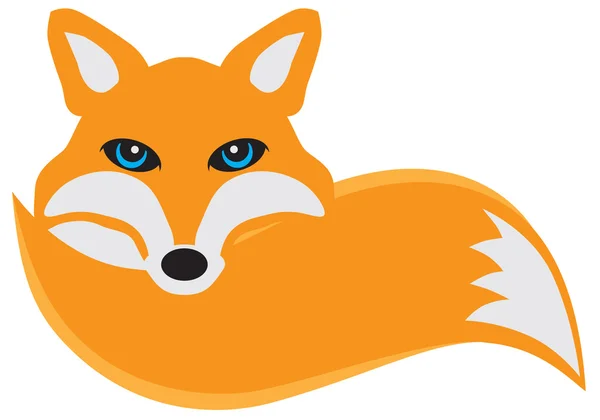 Ilustracja wektorowa Fox z ogonem — Wektor stockowy