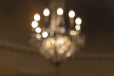 Avize asılı arka plan bulanık