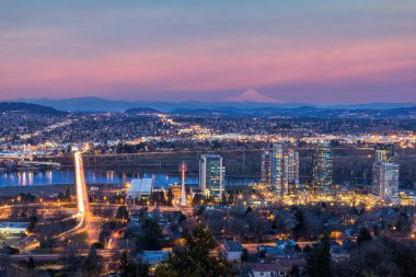 Portland günbatımı Güney liman bölgesinde