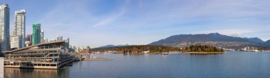 Vancouver Bc Stanley Park Harbor View Panorama