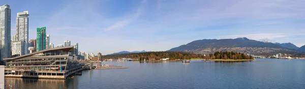 Ванкувер до н.э. Стэнли Парк Харбор Вью Панорама — стоковое фото