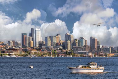 Seattle manzarası göl Birliği'nden